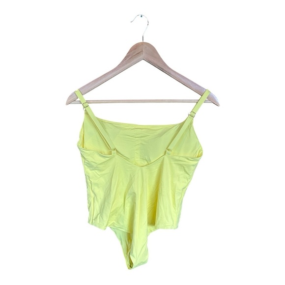 NWT Melissa Odabash  Tosca Over The Shoulder Lemon Swimsuit  Size 12 - Picture 3 of 7